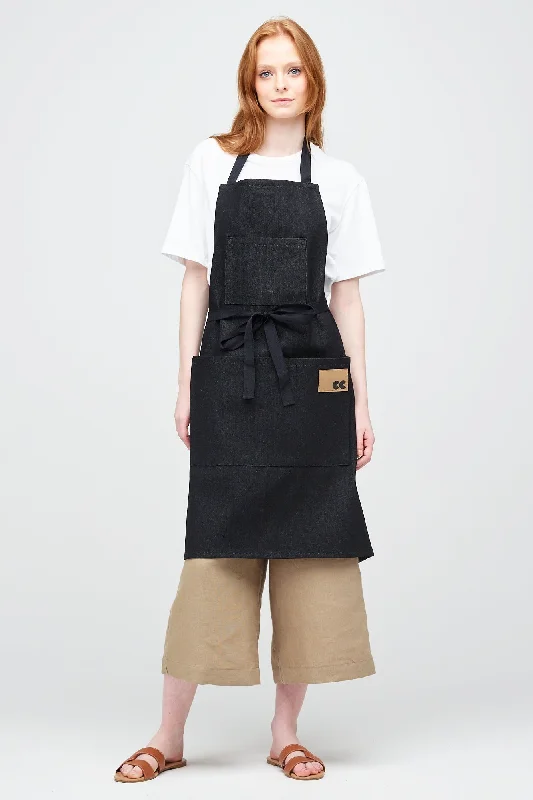 Apron - Black Denim