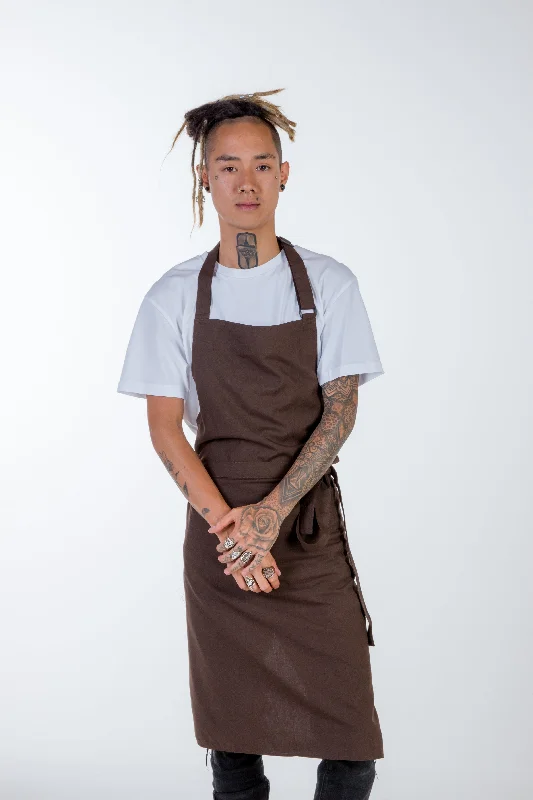 Niche Chocolate brown Chef Aprons No pockets one size