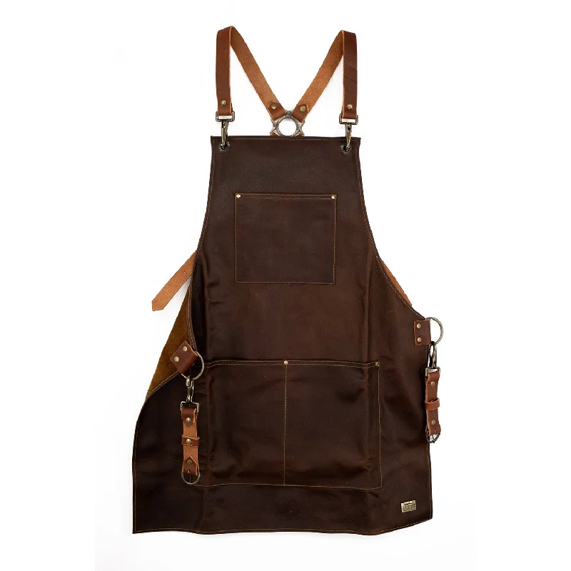 chocolate leather apron