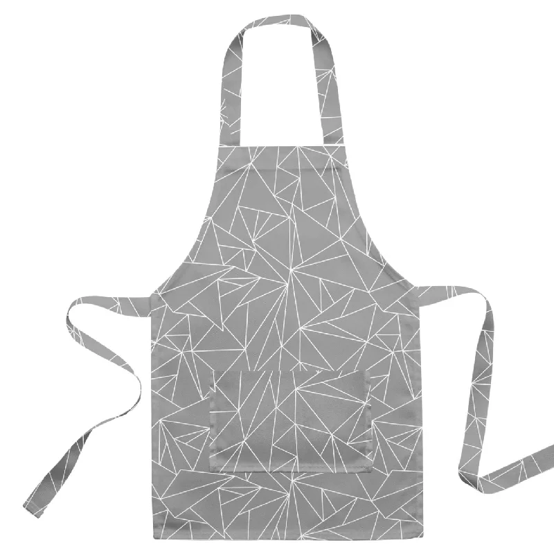 Apron - Grey Triangles