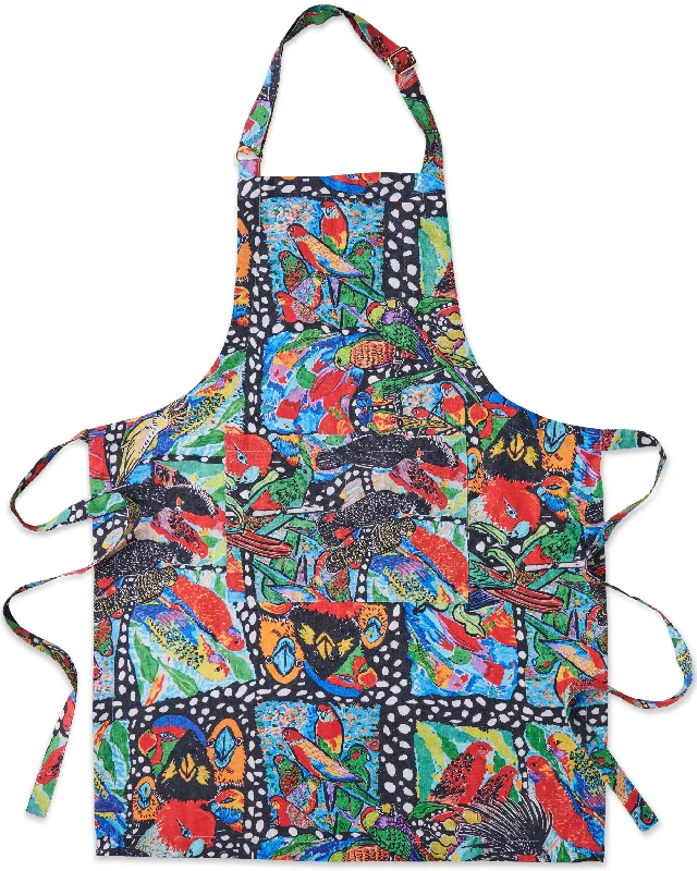 Kip&Co x Jenny Kee Parrots & Cockatoos Linen Apron