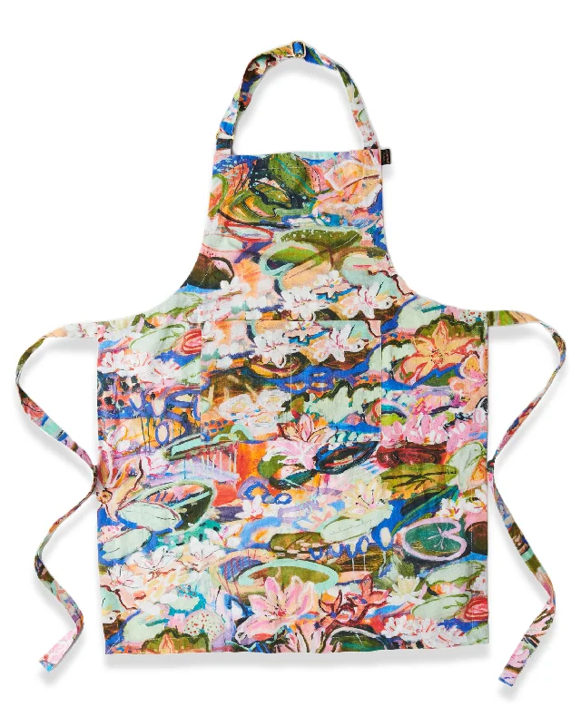 Kip&Co x Kezz Brett Waterlily Waterway Linen Apron