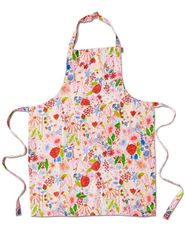 Meandering Meadow Linen Apron