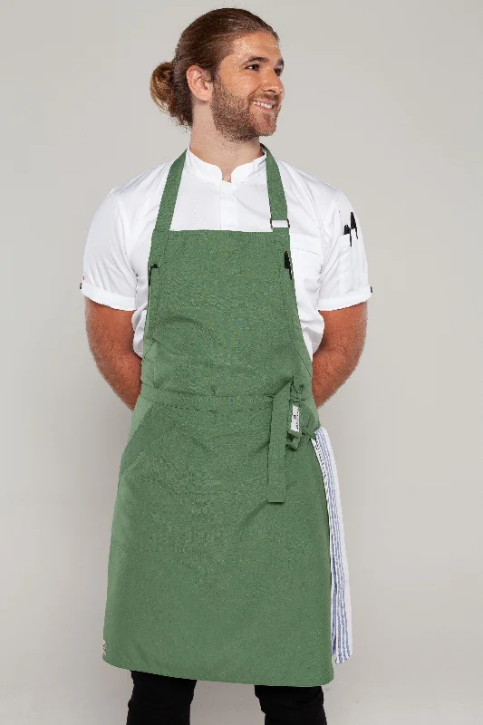 Niche Forest Green Bib Chef Apron one size