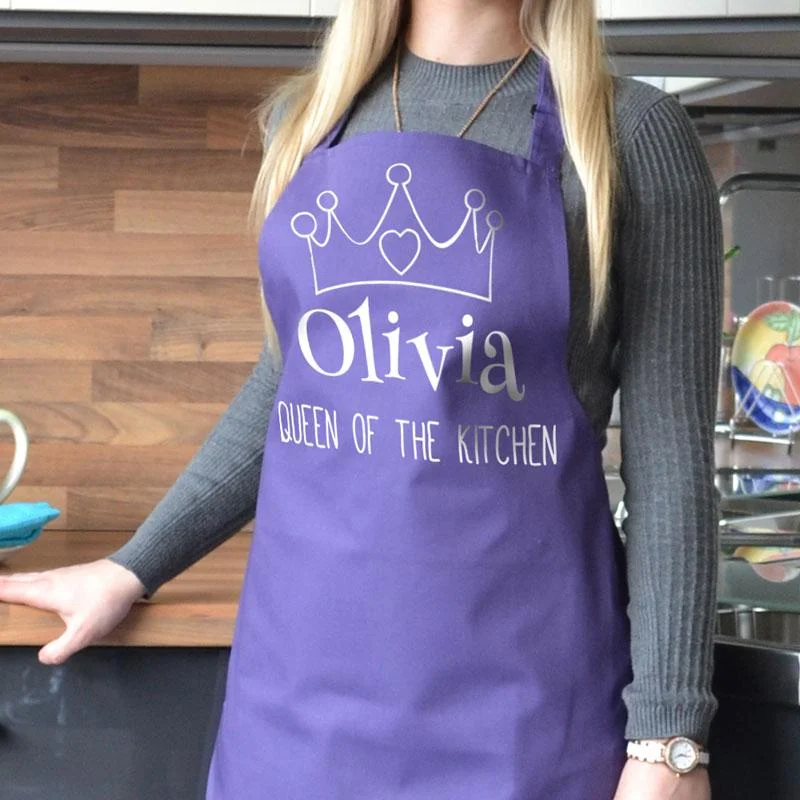 Personalised Queen of the Kitchen Apron