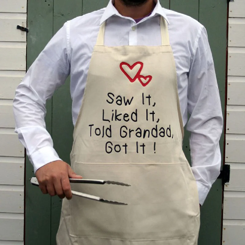 Saw It Told Grandad Cooking Apron