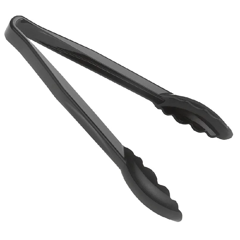 Cambro 9" Scallop Grip Serving Tongs, Black