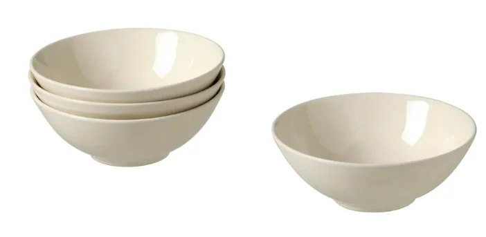 FARGKLAR Bowl, glossy beige, 16 cm