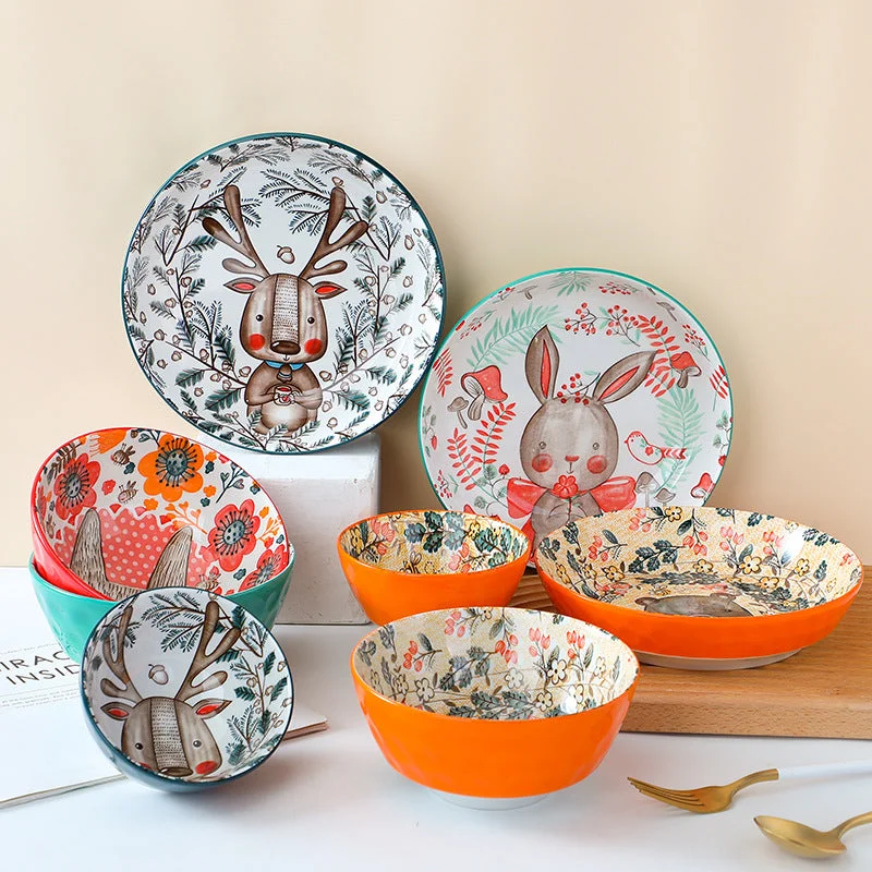 *NEW* Forest Animals Colorful Bowls, Dishes & Bakeware