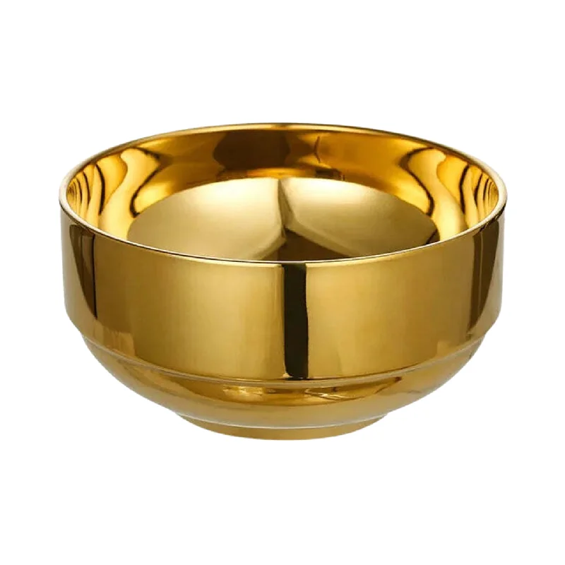 Gold Stainless Steel Serving Bowl