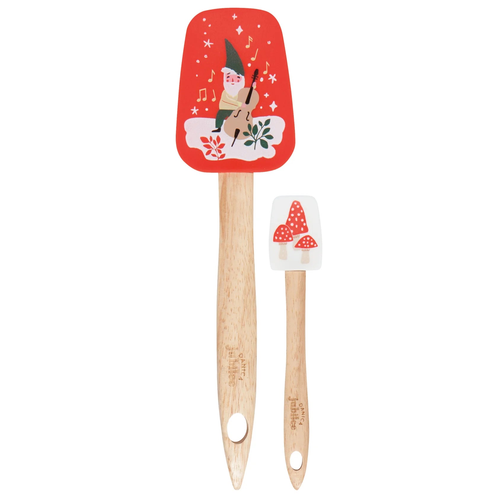 Jubilee Gnome For The Holidays Silicone Spatulas, Set of 2