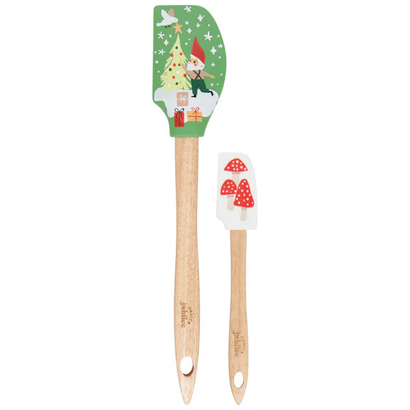 Jubilee Gnome For The Holidays Spatulas, Set of 2