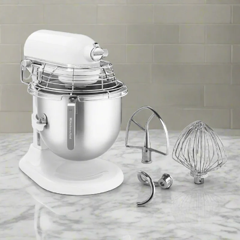 KitchenAid 8 Qt Commercial Bowl Lift Stand Mixer, White