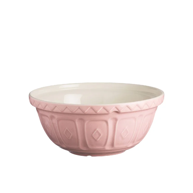 Mason Cash Earthenware Mixing Bowl 26cm 2.7 litre Powder in Pink