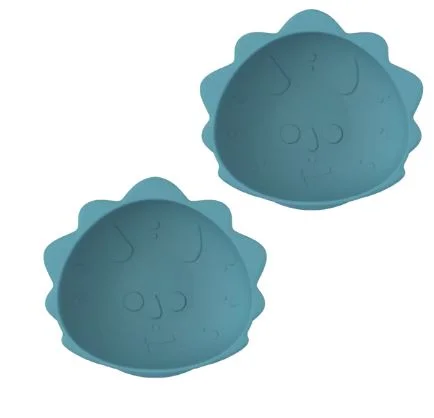 Melii Luxe Silicone Suction Bowls 2pk - Dinosaur