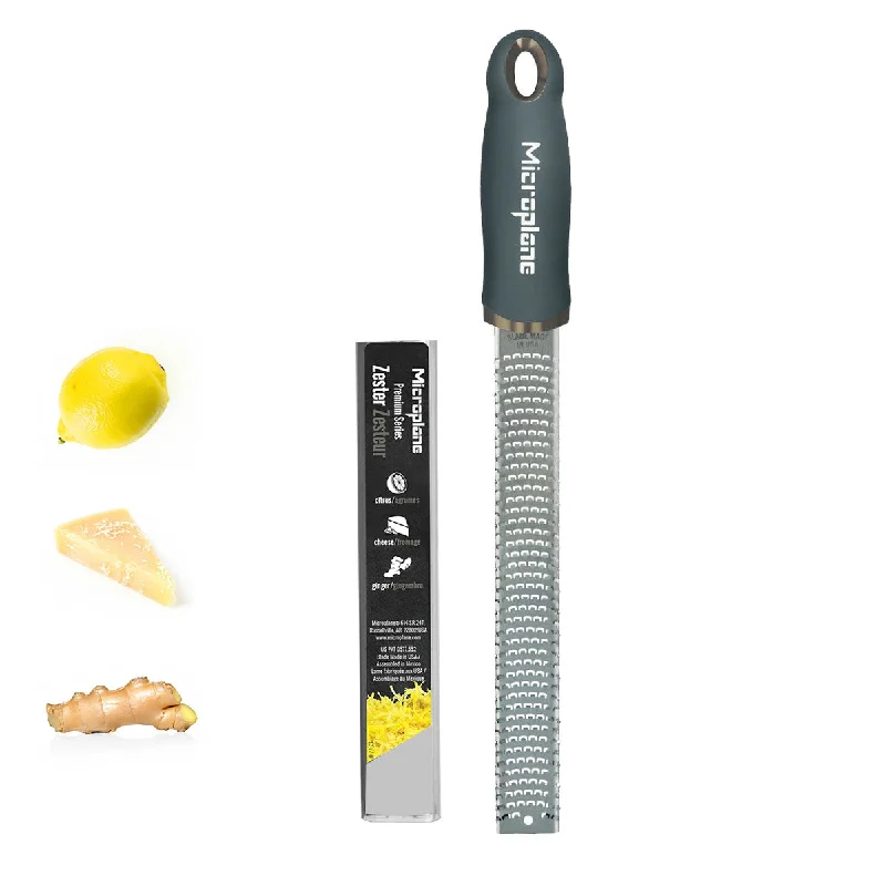 Microplane 12" Premium Classic Zester / Grater, Dark Grey