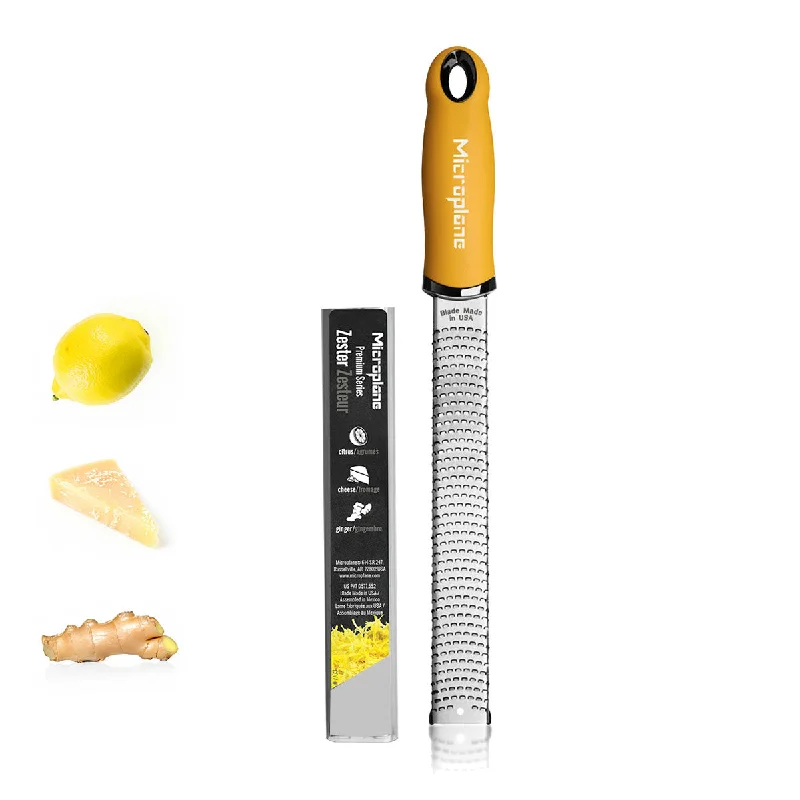 Microplane 12" Premium Classic Zester / Grater, Mustard Yellow