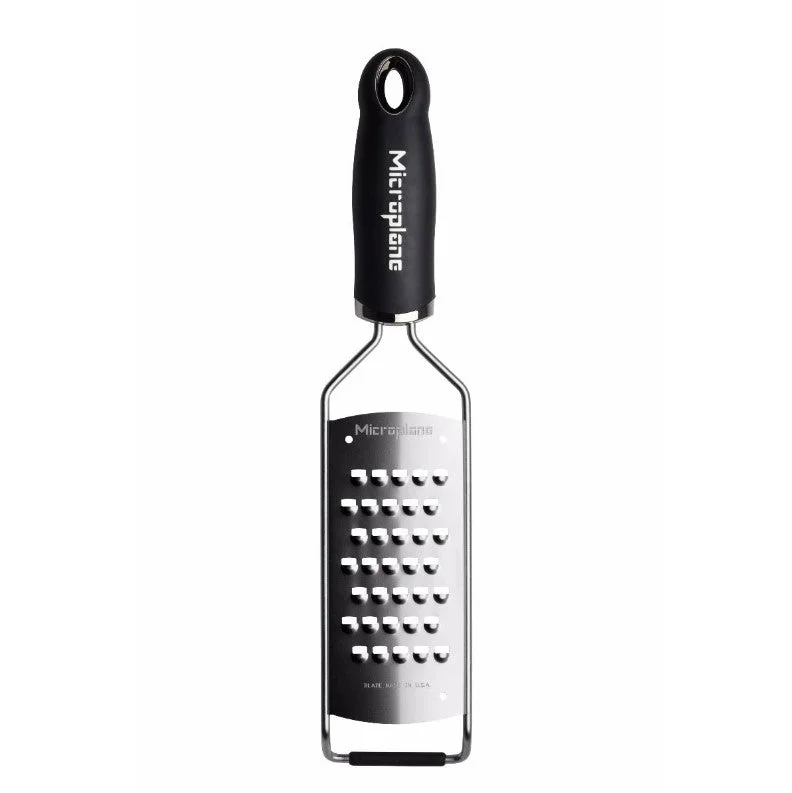 Microplane Gourmet Series Extra Coarse Cheese Grater, Black