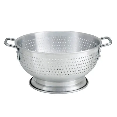 Nella 16 Qt Aluminum Colander with Handles & Base