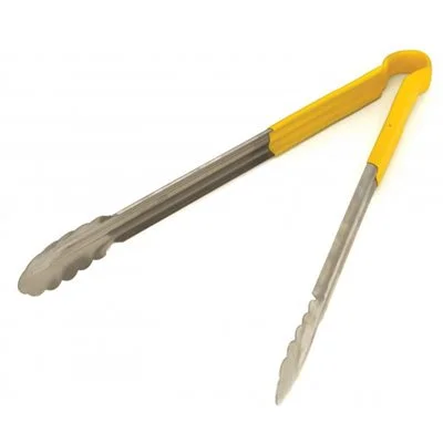 Nella 16" Tongs with Plastic Handle, Yellow