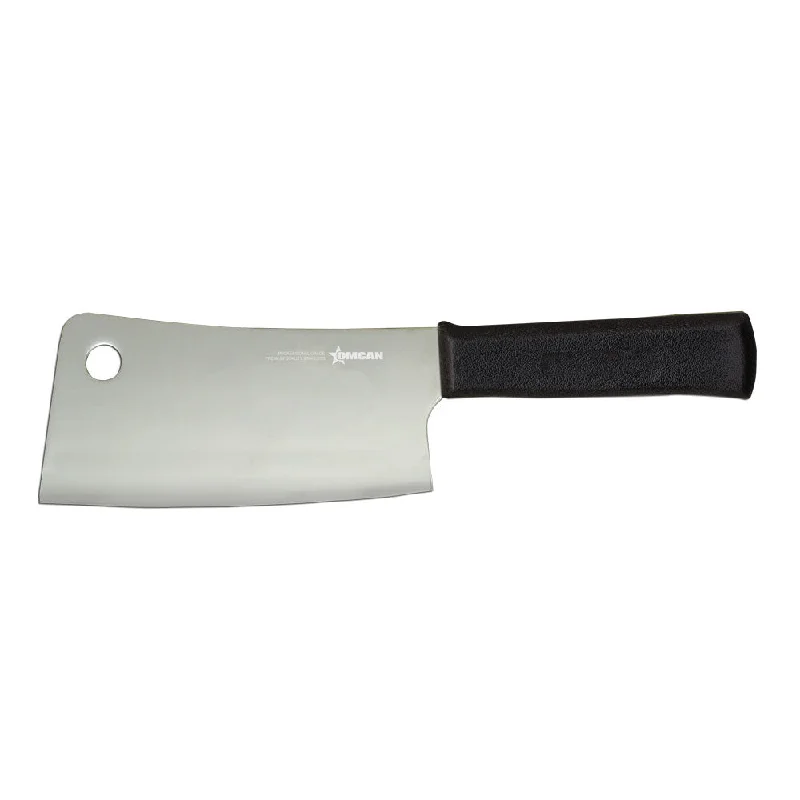 Nella 7" Stainless Steel Cleaver, Black Handle