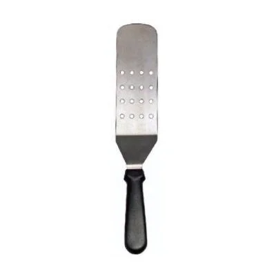 Nella 8.25" x 3" Flexible Turner Perforated Blade, Black Handle