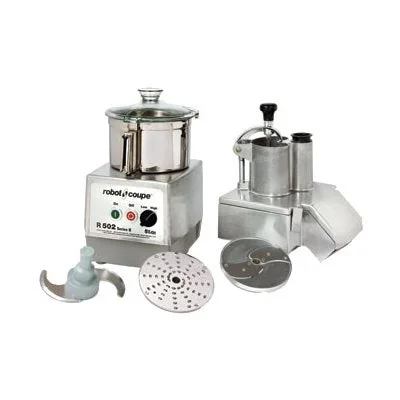 Robot Coupe 5.5 Qt Combination Food Processor Continuous Feed, Stainless Steel Bowl, 2 Speed, 3 HP