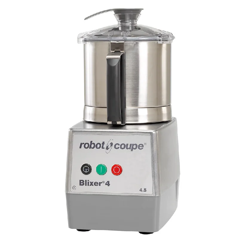 Robot Coupe BLIXER4 High Speed 4.7 Qt Batch Stainless Steel Bowl Food Processor - 1.5 HP