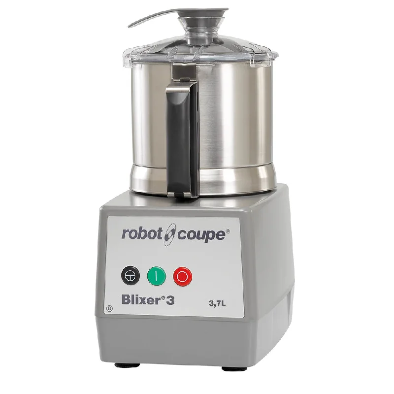 Robot Coupe BLIXER3 High Speed 3 Qt Batch Stainless Steel Bowl Food Processor - 1 HP