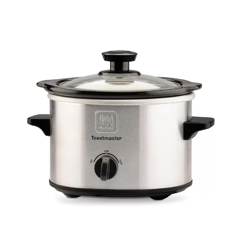 Toastmaster Stainless Steel Slow Cooker with Removable Stoneware Bowl