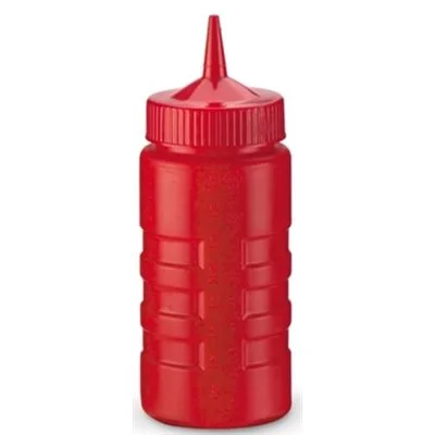 Vollrath 16 Oz Red Squeeze bottle with 1 Tip