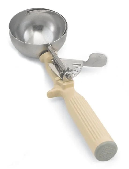 Vollrath 3.25 Oz Disher #10, Ivory Handle