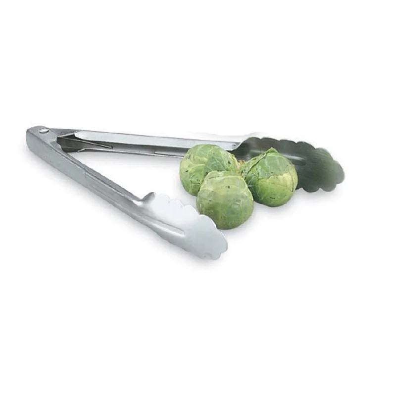 Vollrath 9" Utility Tongs, Heavy Duty, Stainless Steel