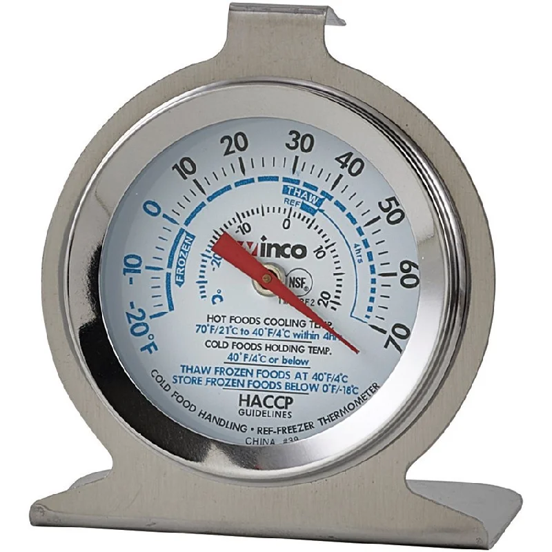 Winco Fridge & Freezer Dial Thermometer -20° to 70° F