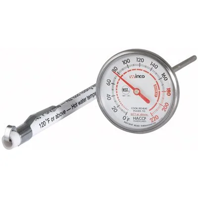 Winco Instant Pocket Read Dial Thermometer 220° F