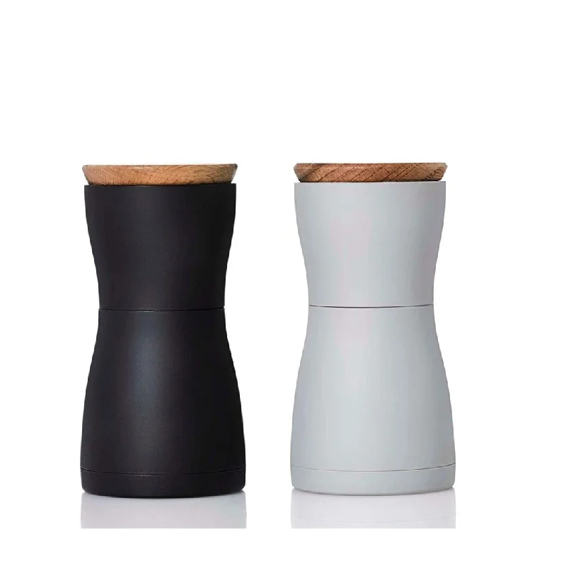 AdHoc Twin 5" Salt & Pepper Mills, Black / Grey