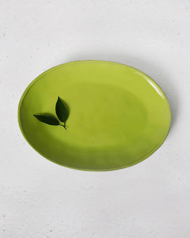 Aguada Oval Platter - Lime