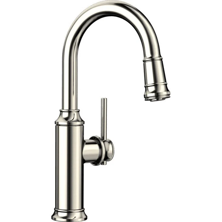 Bar Faucet Empressa 1 Lever CALGreen Polished Nickel 1.5 Gallons per Minute