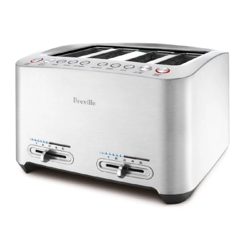 Breville Die-Cast 4 Slice Smart Toaster, Brushed Stainless