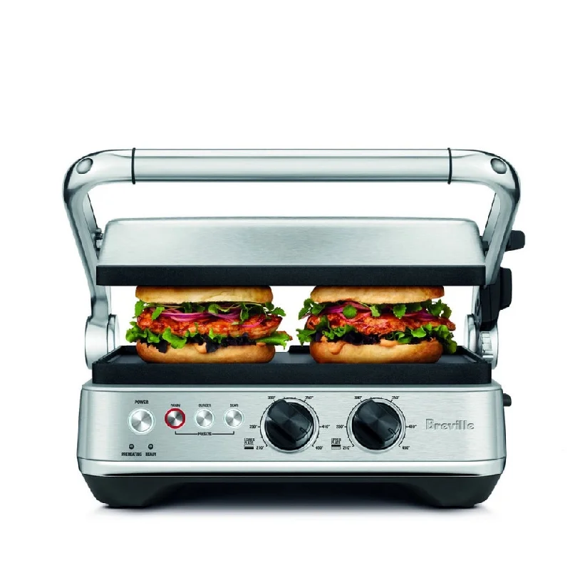 Breville The Sear & Press Panini Grill, Brushed Stainless