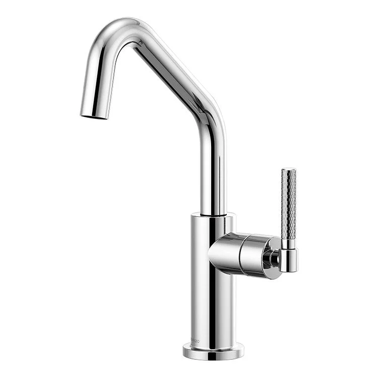 Litze Single Handle Bar Faucet with Angled Spout/Knurled Handle