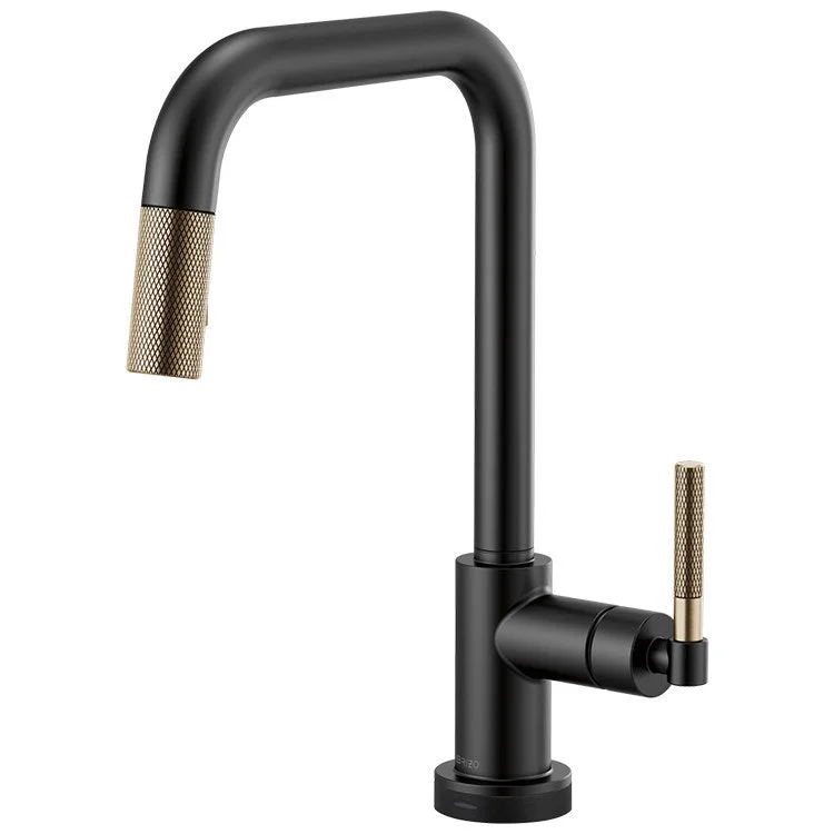 Litze Single Handle SmartTouch Pull Down Faucet with Square Spout/Knurled Handle