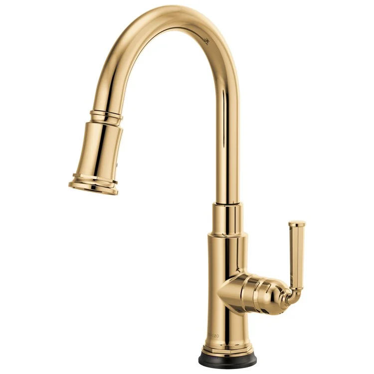 Kitchen Faucet Rook SmartTouch Pull Down 1 Lever ADA Brilliance Polished Gold 1.8 Gallons per Minute