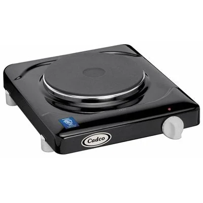 Cadco Portable Countertop Hot Plate 120V - Black