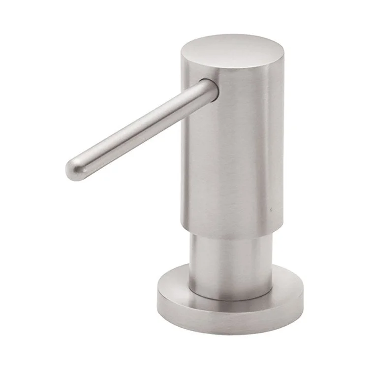 Soap Dispenser Poetto Satin Nickel Deck Mount Plastic Brass