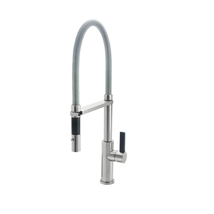 Kitchen Faucet Corsano Culinary 1 BFB Series Lever ADA Polished Chrome Pull-Out Spout Height 7-5/16 Inch 1.8 Gallons per Minute