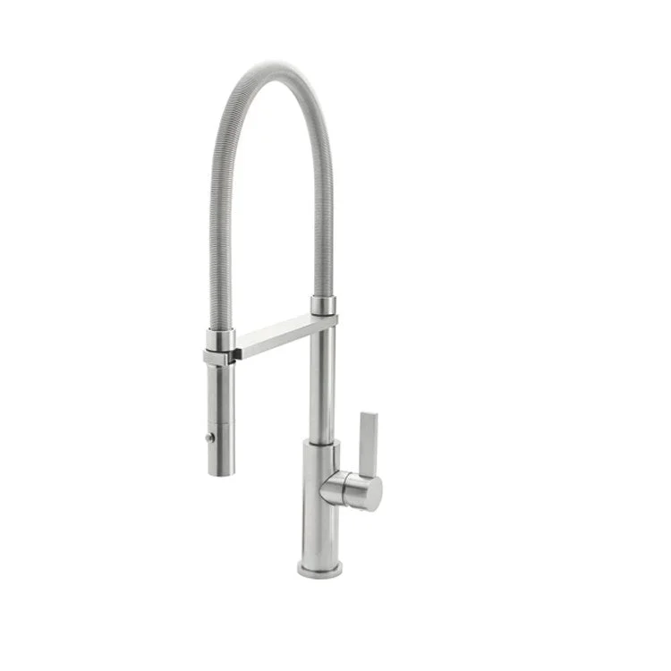 Kitchen Faucet Corsano Culinary 1 FB Series Lever ADA Polished Chrome Pull-Out Spout Height 7-5/16 Inch 1.8 Gallons per Minute