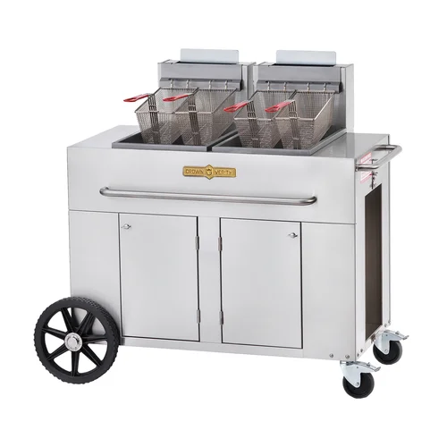 Crown Verity CV-PF-2NG 2 x 35-40 lb. Outdoor Portable Fryer, Gas