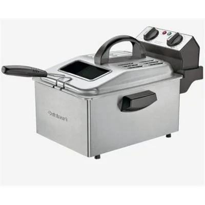 Cuisinart Professional Countertop Deep Fryer, Silver, 16.5" x 11" x 12.25"