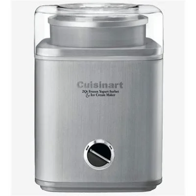 Cuisinart Pure Indulgence 2 Qt Frozen Yogurt / Ice Cream & Sorbet Maker, Black / Silver